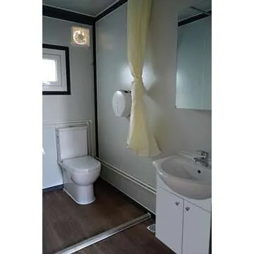 BOVONO Outdoor Storage Shed Tiny House Mobile Expandable Plastic Prefab House, Modern Sturdy Steel Storage House with Lockable Door and Window(19 x 20FT)