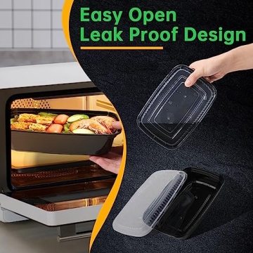 Buy 50 Pack 32 oz Food Storage Containers - Durable & BPA Free