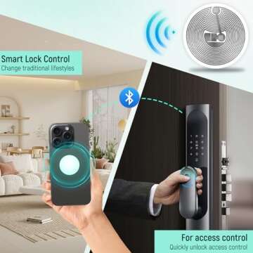 50 PCS BABIQT MIFARE Classic 1K Tags S50 RFID Stickers NFC Tags, Smart Mifafre Classic Tags ISO 14443A 13.56 MHz Mifare 1K Stickers MF1 Self-Adhesive 1 inch Round