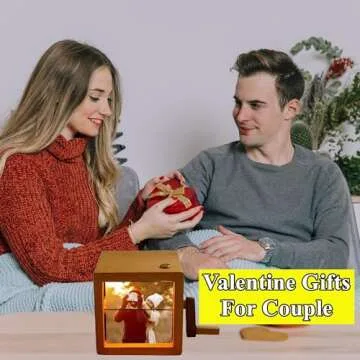 ROSLILY Hand Crank Photo Album - Customizable Memories