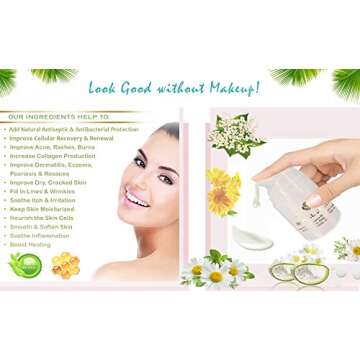 Chamomile Buttercream - Best Anti-Wrinkle Cream & Anti-Aging Face Cream for Sensitive Skin - Helps to Repair Wrinkles & Purify Skin - Made in USA - All Natural and Organic Ingredients – 1.7 oz