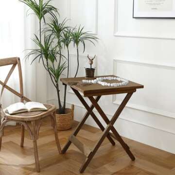 Decro Wood Bead Garland 46" Handmade Holiday Decor