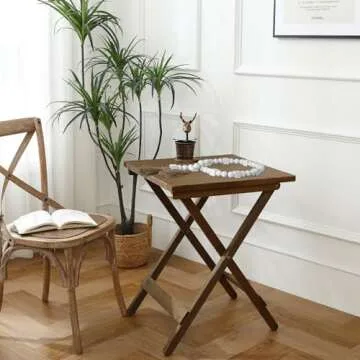 Decro Wood Bead Garland 46" Handmade Holiday Decor