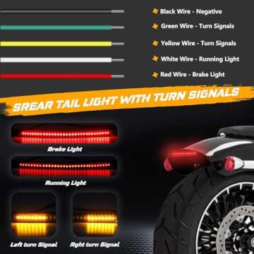 QUASCO LED Turn Signals for Harley and more - Pack of 3