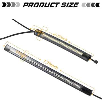 QUASCO LED Turn Signals for Harley and more - Pack of 3