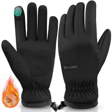 Ihuan Waterproof Windproof Winter Gloves for All