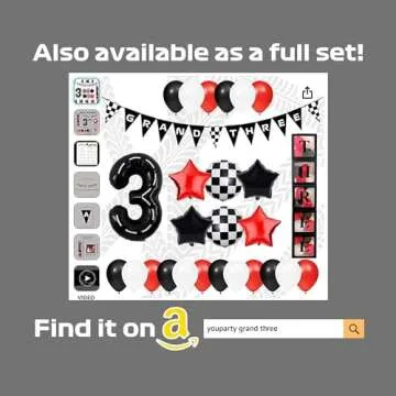 Grand Three Birthday Pre-Strung Race Car Banner