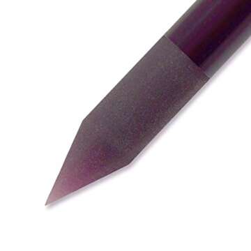 Glass Cuticle Pusher for Manicure and Pedicure - Original Czech Product (Purple)