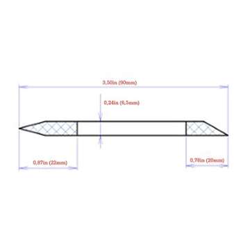 Glass Cuticle Pusher for Manicure and Pedicure - Original Czech Product (Purple)