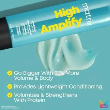 Matrix High Amplify Volumizing Shampoo & Conditioner Set | Instant Lift, Lasting Volume & Strengthening | Silicone-Free | For Fine, Thin & Limp Hair | Salon Professional