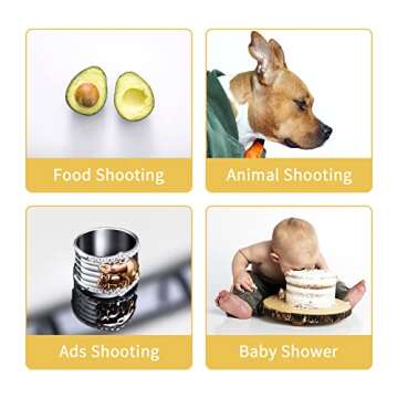 Meking White PVC Backdrop, 23.6"x51" Photography Backdrop Matte & Reflective PVC Background Dual Side Vinyl Backdrop for Product Video Photography Studio (60x130cm)