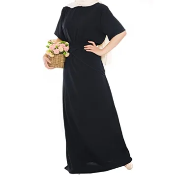 Elegant Women's Muslim Abaya Dress Three-Piece Set for All Occasions