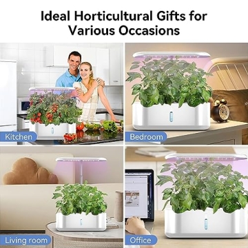 Honche Hydroponics Growing System with LED Lights Indoor Garden