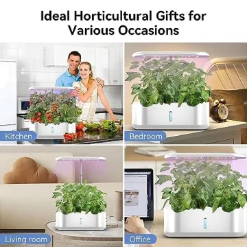 Honche Hydroponics Growing System with LED Lights Indoor Garden