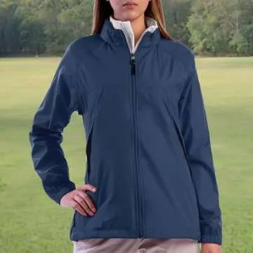 SCOTTeVEST Pack Windbreaker Jacket for Women - 19 Hidden Pockets - Lightweight Water Repellent Coat for Travel & More (Navy, X-Large)