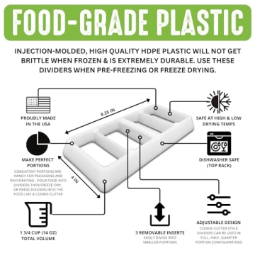 Durable Tray Dividers for Harvest Right Freeze Dryer Trays