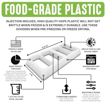 Durable Tray Dividers for Harvest Right Freeze Dryer Trays