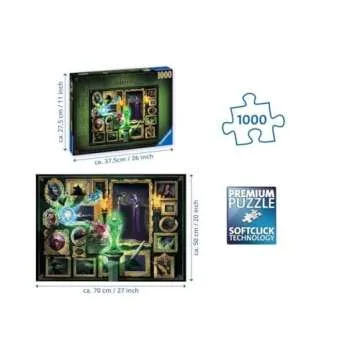 Ravensburger Disney Villainous Maleficent Jigsaw Puzzle - 1000 Unique Pieces | Anti-Glare Surface | Ideal for Adults for Puzzle Enthusiasts