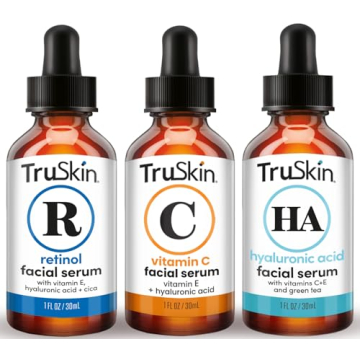 TruSkin Face Serum Trio – Hyaluronic Acid, Vitamin C & Retinol Serum for Face – Anti Aging Skin ...