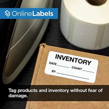 2.25 x 1.25 Removable Labels for DYMO Printers - 1,000 Labels, 1 Roll - Same As DYMO 30334 - Online Labels