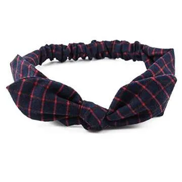 Yeshan Bunny Ears Elastic Headband for Women and Girls