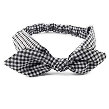 Yeshan Bunny Ears Elastic Headband for Women and Girls