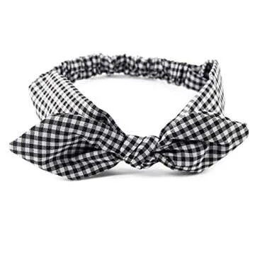 Yeshan Bunny Ears Elastic Headband for Women and Girls