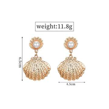 Doubnine Cowrie Earrings - Chic Ocean-Inspired Jewelry