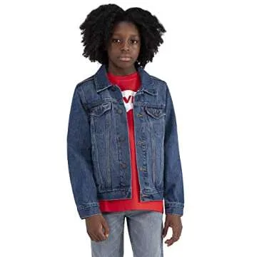 Levi's Sustainable Boys' Denim Trucker Jacket for Kids