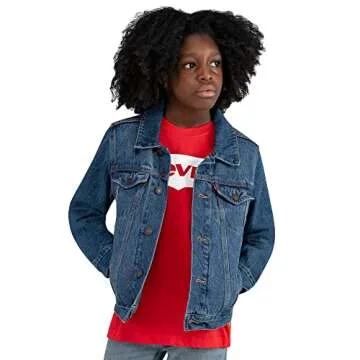 Levi's Sustainable Boys' Denim Trucker Jacket for Kids
