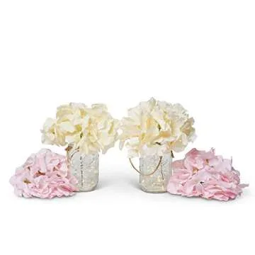 Hanging Mason Jar Wall Decor with LED Fairy Lights