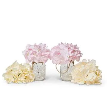 Hanging Mason Jar Wall Decor with LED Fairy Lights