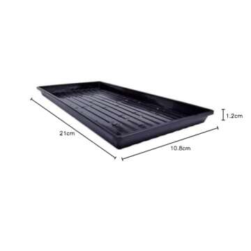 Bootstrap Farmer Microgreen 1020 Trays, Shallow Extra Strength 10 Pack Seed Tray with Holes - Grow Fodder, Wheatgrass, Sprouting, Plants Growing
