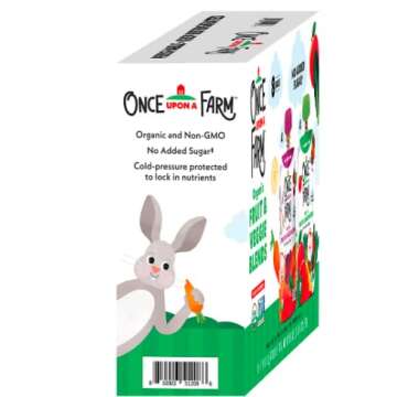 Once Upon A Farm Organic Fruit & Veggie Blends - 8 ct. Cold-Pressed Snack