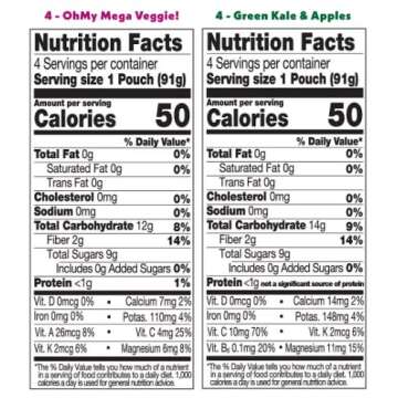 Once Upon A Farm Organic Fruit & Veggie Blends - 8 ct. Cold-Pressed Snack