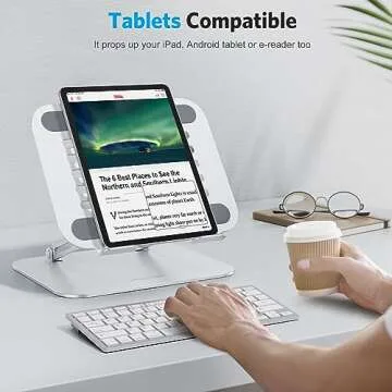 OMOTON Adjustable Laptop Stand for Comfort & Ergonomic Support