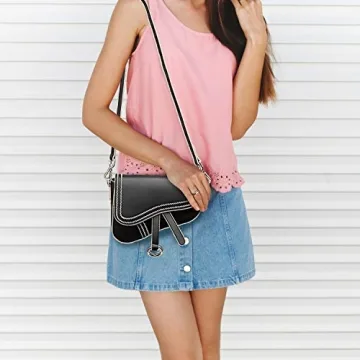 Chic Vintage Mini Saddle Bag Stylish Eco-Friendly Use