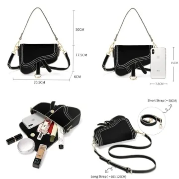 Chic Vintage Mini Saddle Bag Stylish Eco-Friendly Use