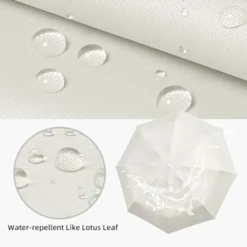 Trenovo Travel Umbrella - Mini Folding Compact Umbrella with Case, 8 Ribs Lightweight Portable Umbrella, Small Sun & Rain Pocket Umbrella for Girls and Women - White