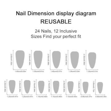 Long Almond Press on Nails Red Heart French Tip Fake Nails Romantic White Bow 3D Glue on Nails Glossy Acrylic Stick on Nails for Women DIY Charm Manicure