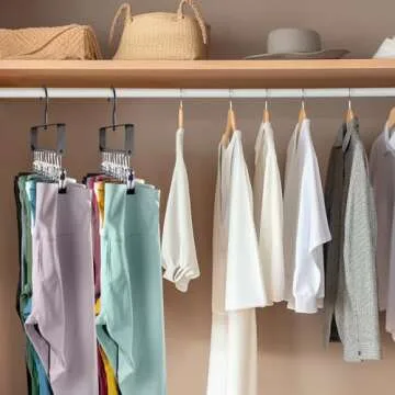 Gumilyo Legging Organizer - 4 Pack Space Saving Hangers