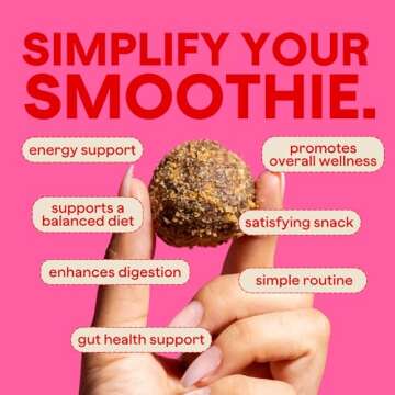 The Bomb Co. Blender Bomb, The OG, Superfood Smoothie Mix with Chia Seeds, Hemp Seeds, Flax Seeds, Sea Salt, & Amino Acids for Gut Health, Gluten Free, High Fiber, 10 Servings