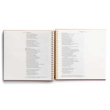 Illustrating Bible NIV: Books of Psalms & Proverbs - Spiral Bound Bible Journal, Coral