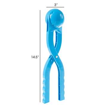 Hey! Play! Snowball Maker Tool with Handle for Snow Ball Fights, Fun Winter Outdoor Activities and M...