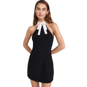 Cinq à Sept Kira Dress in Black and Ivory for Women