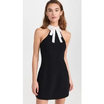 Cinq à Sept Kira Dress in Black and Ivory for Women