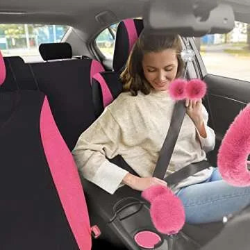 17 Pcs Stylish Car Seat Cover Set for Women