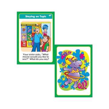 Super Duper Publications | Practicing Pragmatics Fun Deck | Conversation and Social Skills Flash Cards | Educational Learning Materials for Children