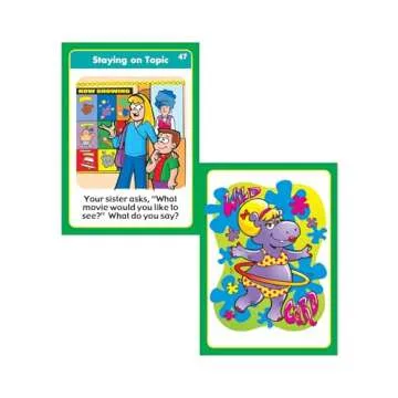 Super Duper Publications | Practicing Pragmatics Fun Deck | Conversation and Social Skills Flash Cards | Educational Learning Materials for Children