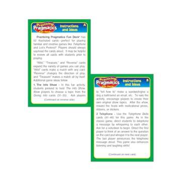 Super Duper Publications | Practicing Pragmatics Fun Deck | Conversation and Social Skills Flash Cards | Educational Learning Materials for Children